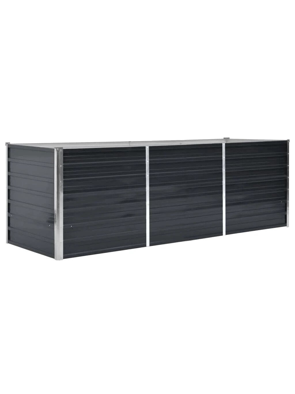 High garden planter, anthracite, 240 × 80 × 77 cm, steel 2 High garden planter, anthracite, 240 × 80 × 77 cm, steel 2