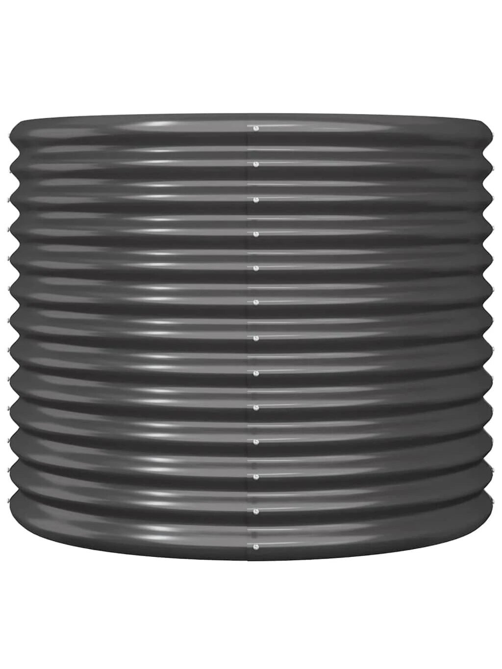Garden bed, anthracite, 80x80x68 cm, galvanized steel 2