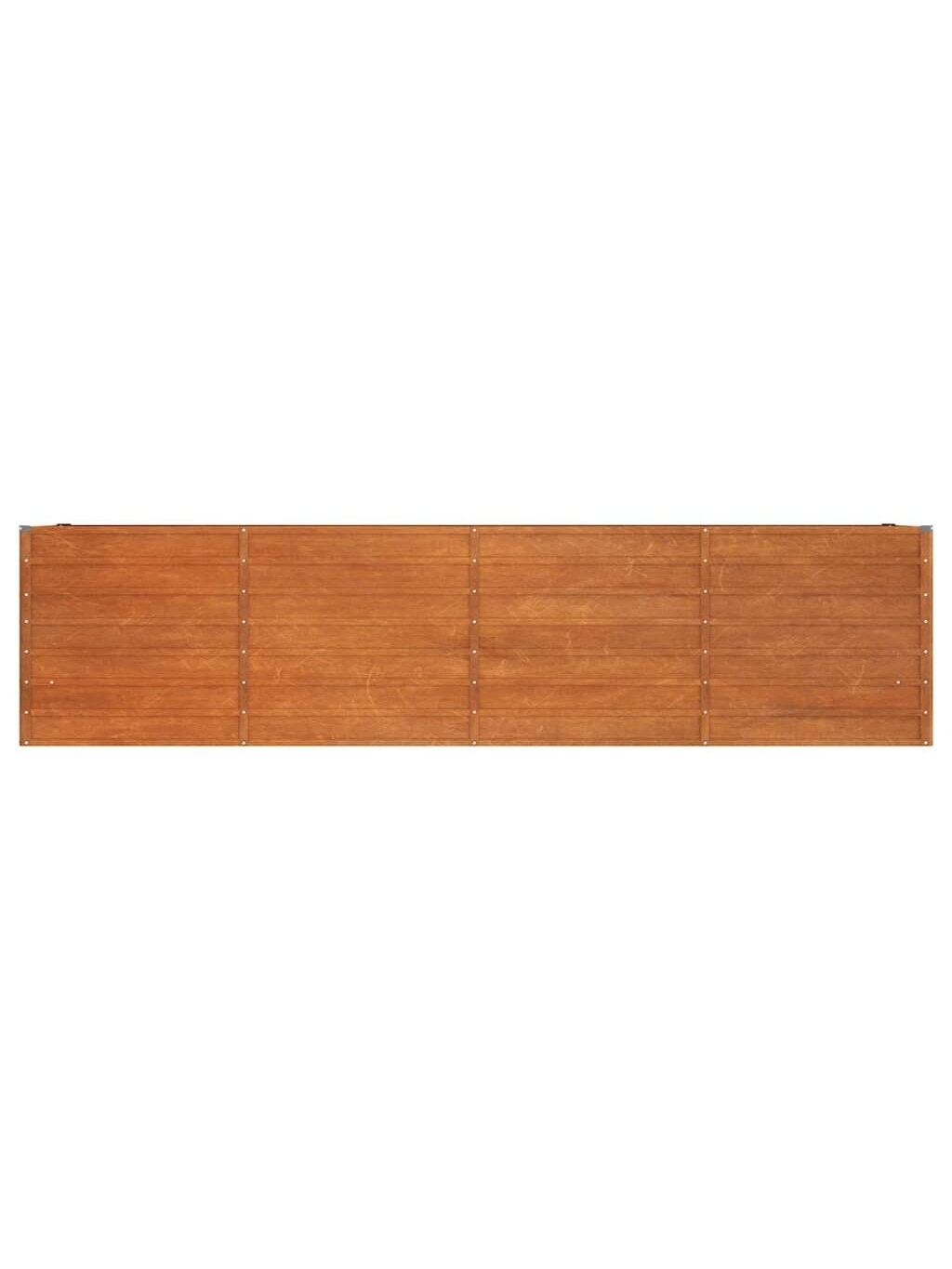 Sodo lovelis, rūdžių spalvos, 320x40x77 cm, Corten plienas 3