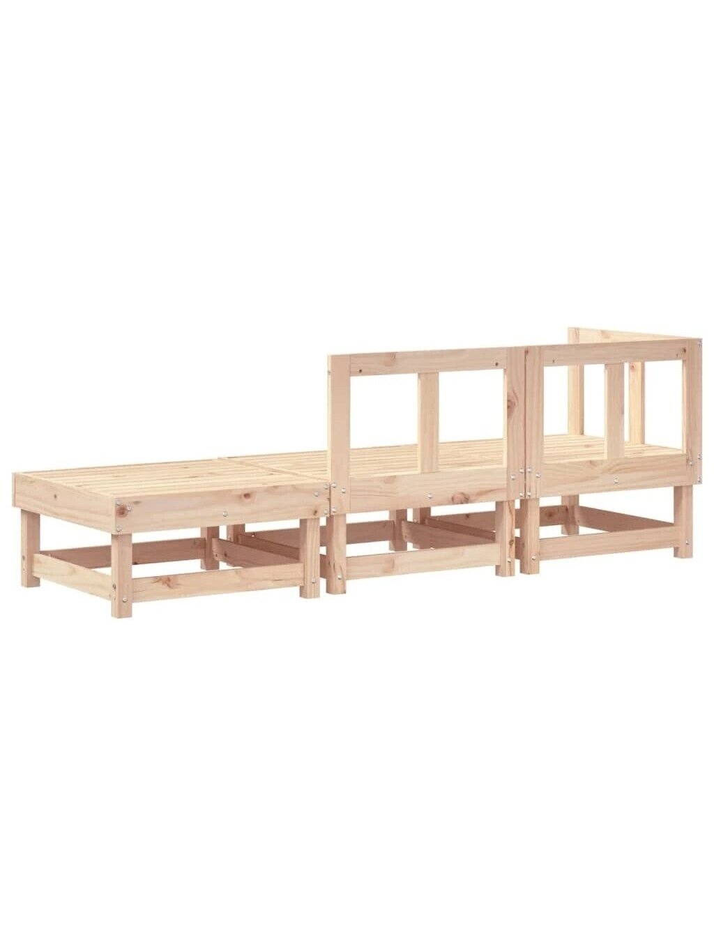 Garden lounge furniture set, 3 pieces, solid pine wood 2 Garden lounge furniture set, 3 pieces, solid pine wood 2