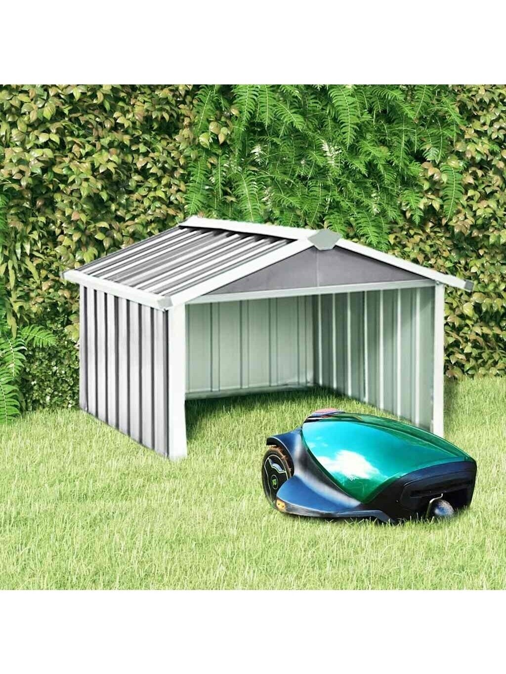 Garaż Do Robota-Kosiarki, Szary, 92x97x63 cm, Stal