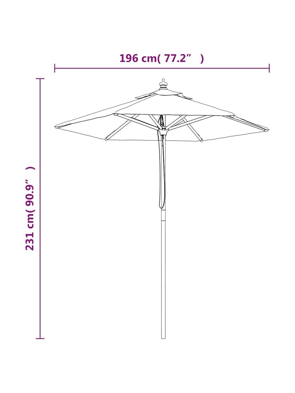 Rõdu lillekastid, 2 tk, 60 cm, punutud, PE sisuga 6