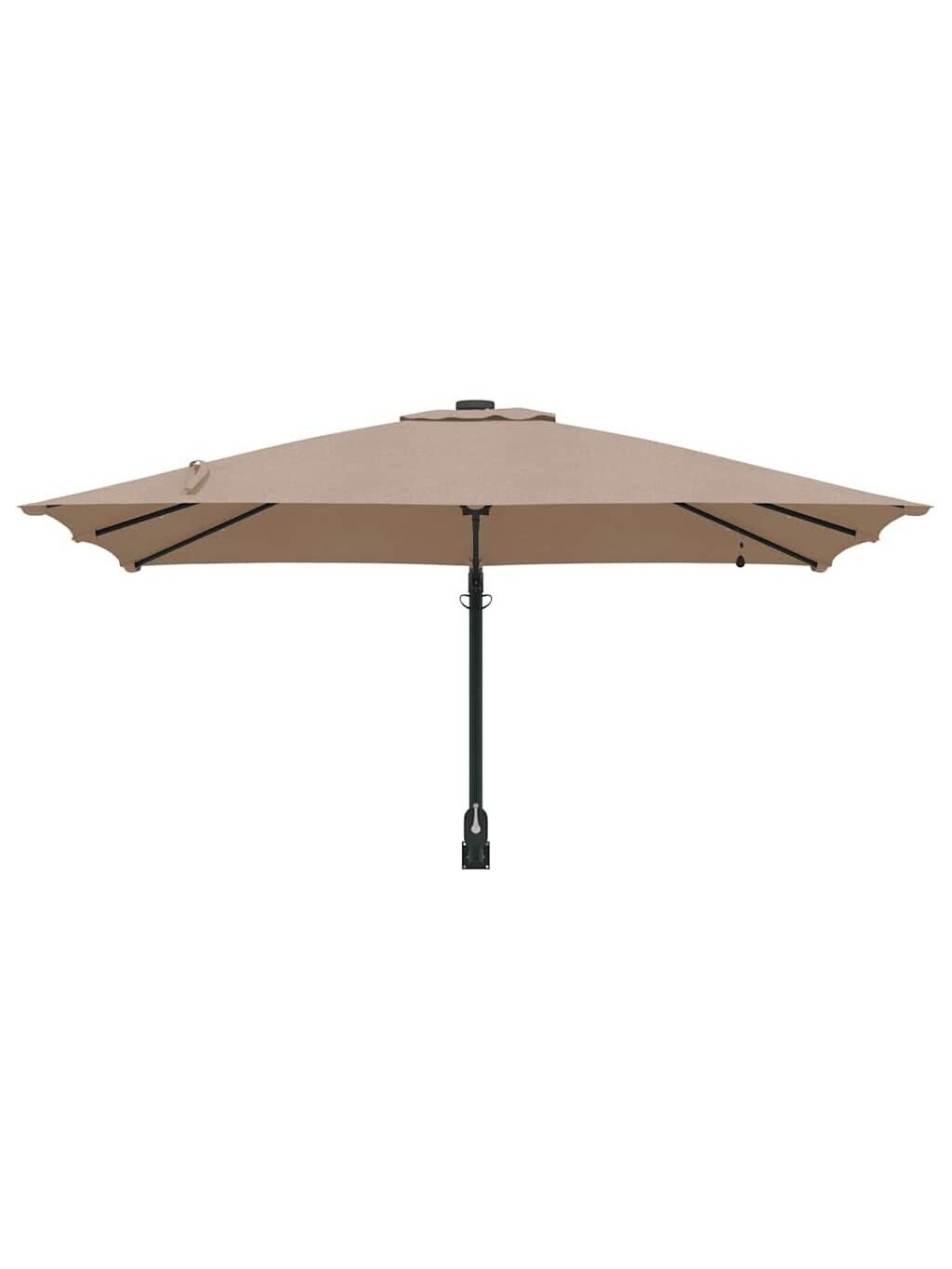 Sodo skėtis Taupe 248.5 x 247.5 x 160 cm audinys 2