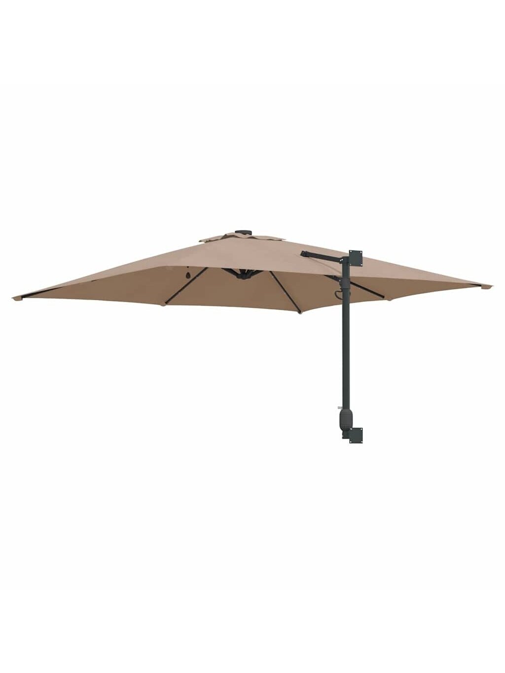 Sodo skėtis Taupe 248.5 x 247.5 x 160 cm audinys 4