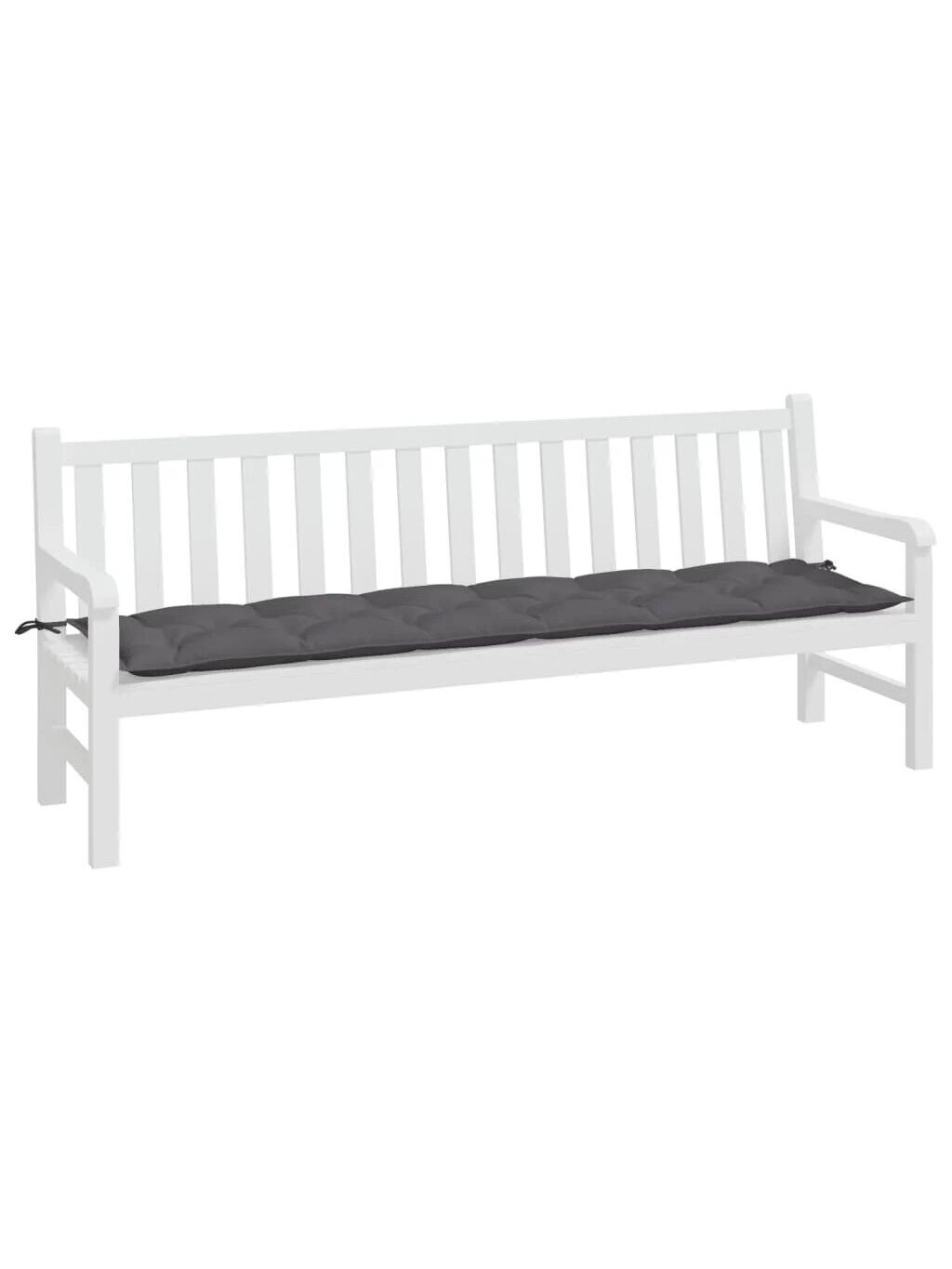 Garden bench cushion, anthracite, 200×50×7 cm, fabric 1 Garden bench cushion, anthracite, 200×50×7 cm, fabric 1
