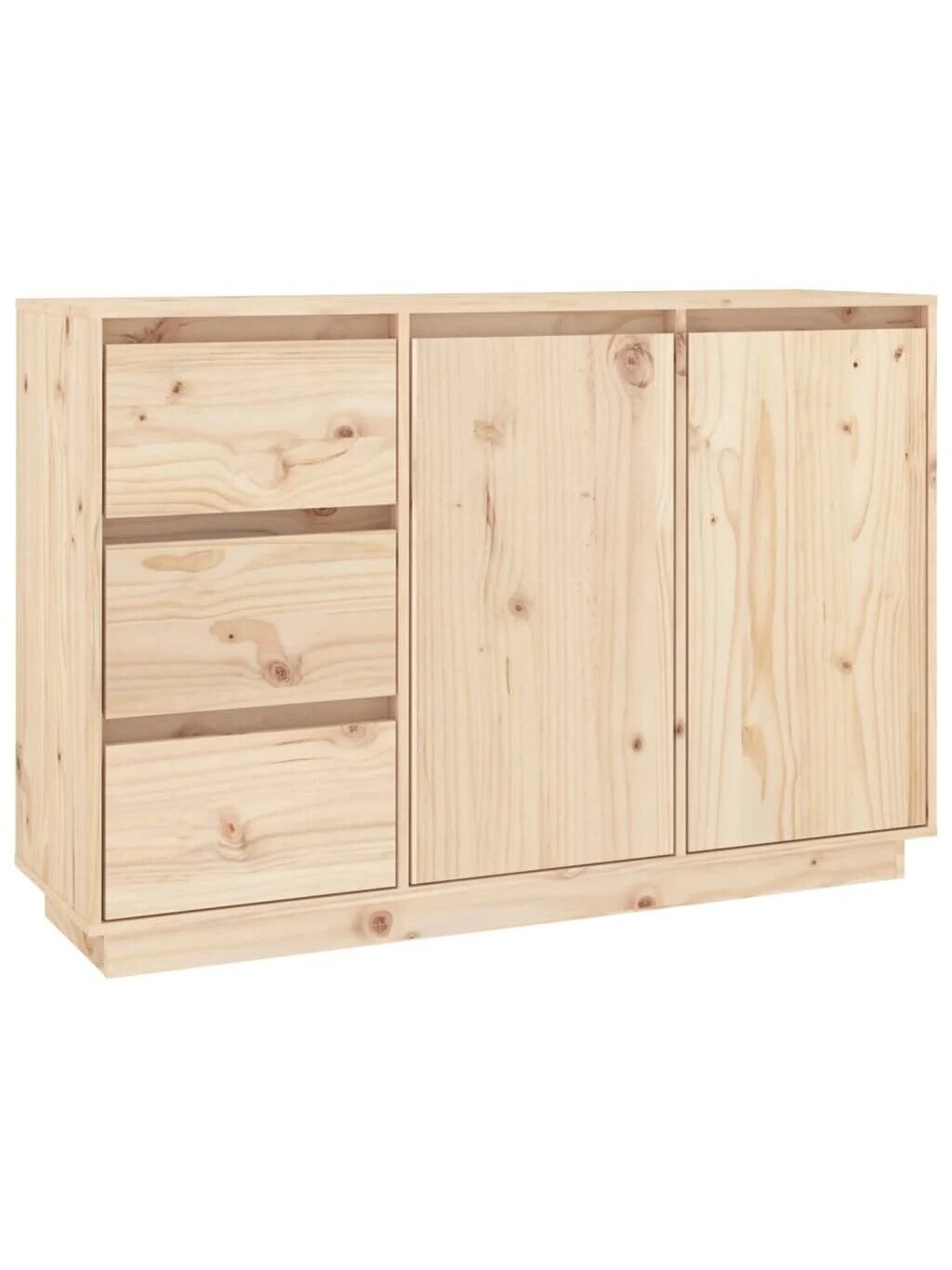 Side cabinet, 111x34x75 cm, solid pine wood 2 Side cabinet, 111x34x75 cm, solid pine wood 2
