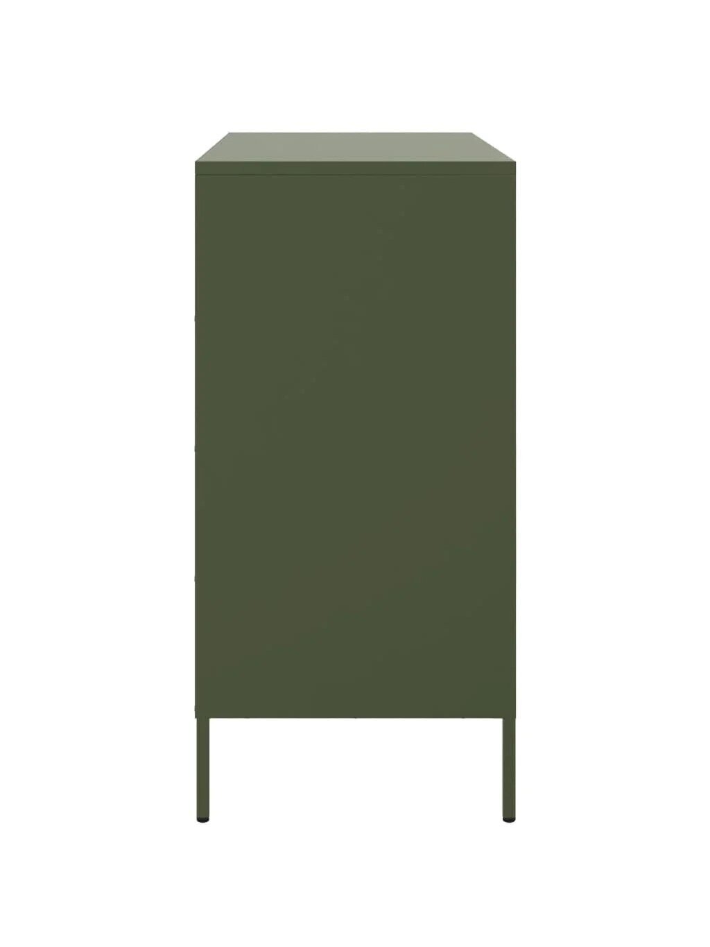 Külgkapp, oliivroheline, 68 × 39 × 79 cm, teras 5