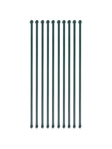 Aiatugipostid, 10 tk, 1 m, metall, roheline