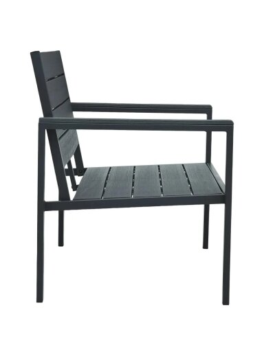 Aiapink, hall värv, 120 cm, HDPE, puiduimitatsioon.