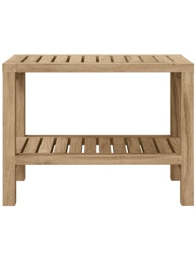 Боковой шкаф для ванной, 60×30×45 см, тиковое дерево