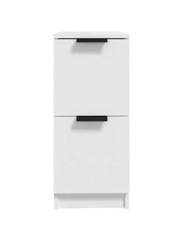 White side cabinet, 30×30×70 cm, processed wood 3 White side cabinet, 30×30×70 cm, processed wood 3