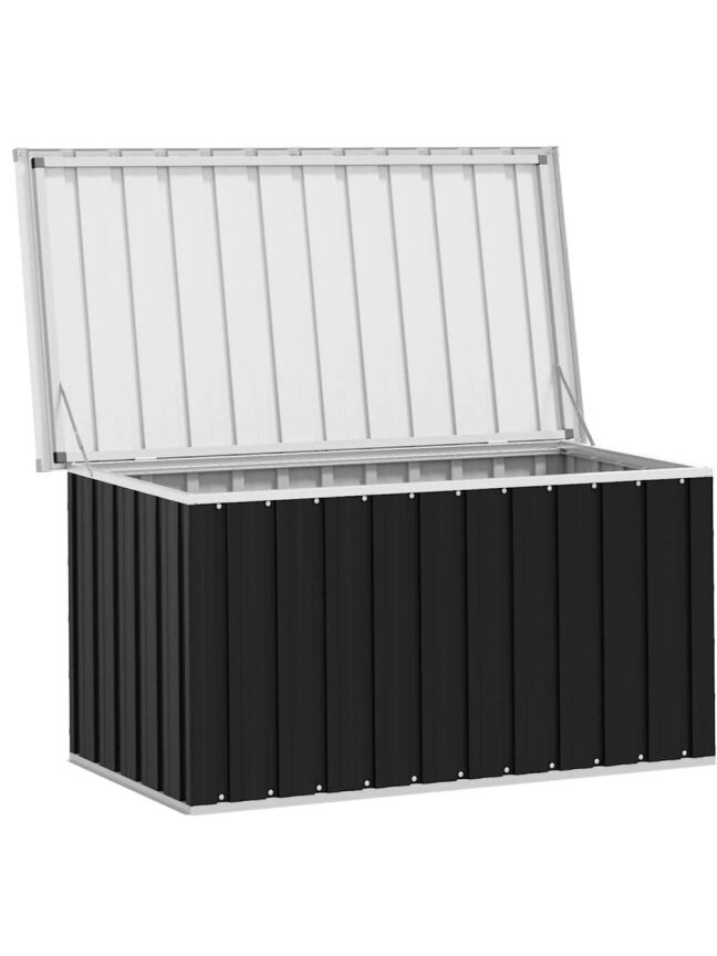 Garden storage box, anthracite color, 129×67×65 cm 3 Garden storage box, anthracite color, 129×67×65 cm 3