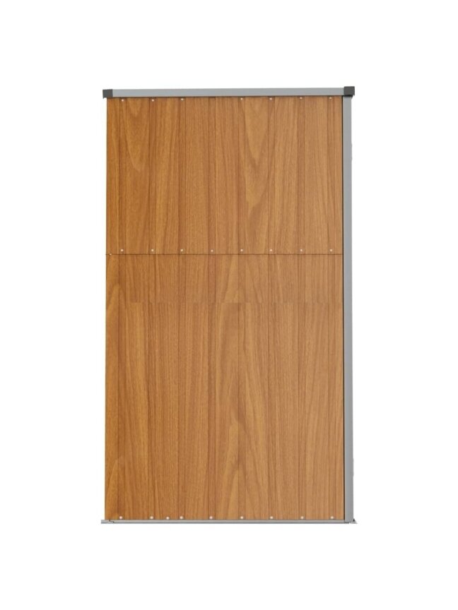 Garden tool shed, brown, 161×89×161 cm, galvanized steel 4