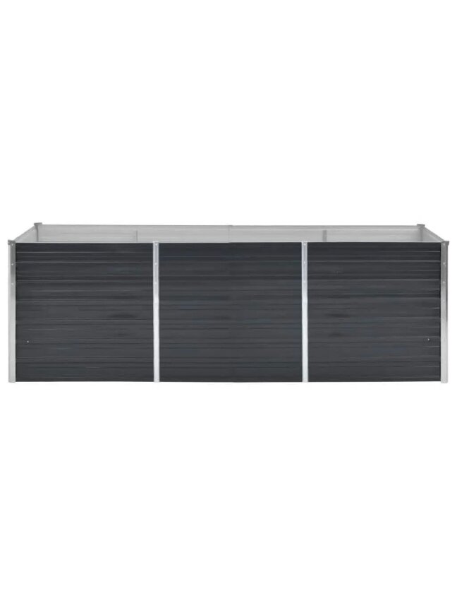 High garden planter, anthracite, 240 × 80 × 77 cm, steel 3 High garden planter, anthracite, 240 × 80 × 77 cm, steel 3