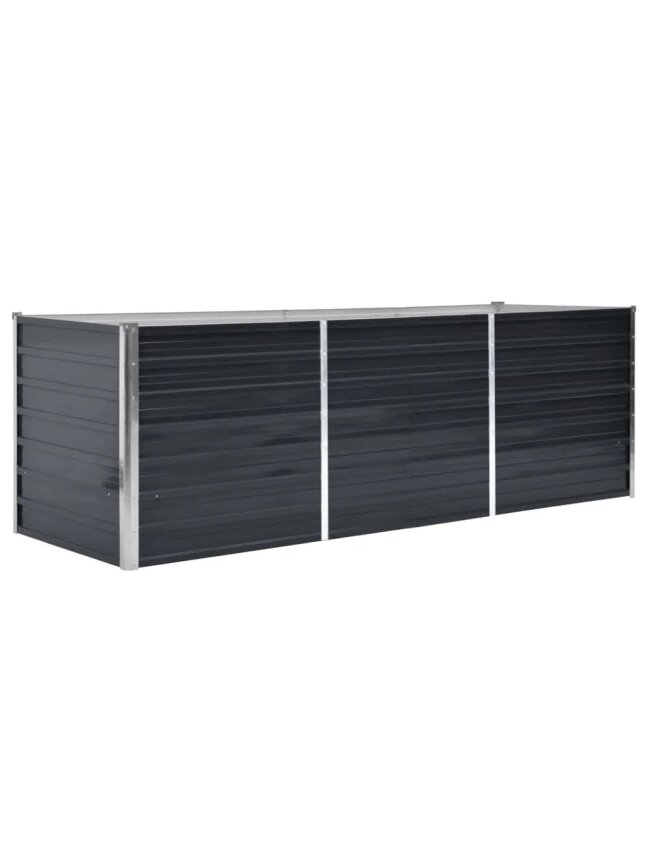 High garden planter, anthracite, 240 × 80 × 77 cm, steel 2 High garden planter, anthracite, 240 × 80 × 77 cm, steel 2