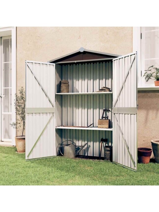 Sodo pašiūrė, ruda, 116x45x175cm, galvanizuotas plienas