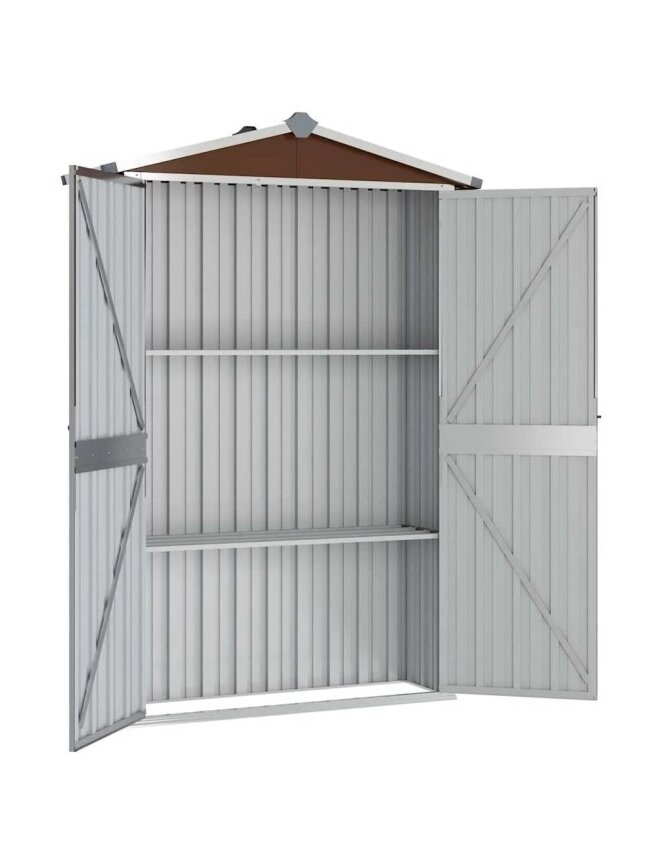 Sodo pašiūrė, ruda, 116x45x175cm, galvanizuotas plienas 3