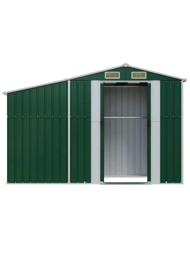Garden shed, green, 277 × 93 × 179 cm, galvanized steel 3 Garden shed, green, 277 × 93 × 179 cm, galvanized steel 3