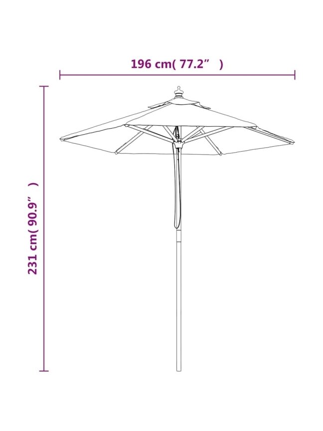 Rõdu lillekastid, 2 tk, 60 cm, punutud, PE sisuga 6