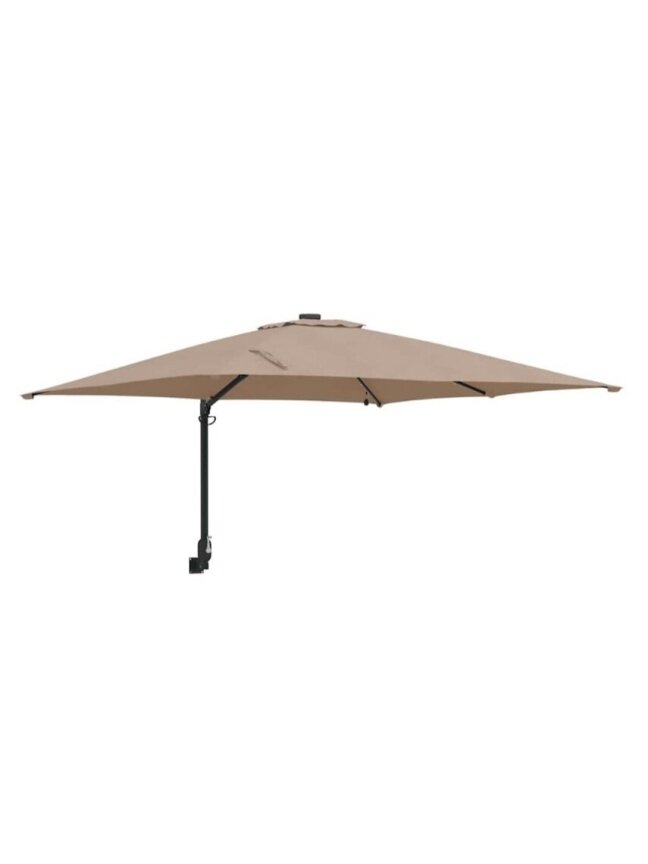 Sodo skėtis Taupe 248.5 x 247.5 x 160 cm audinys 9