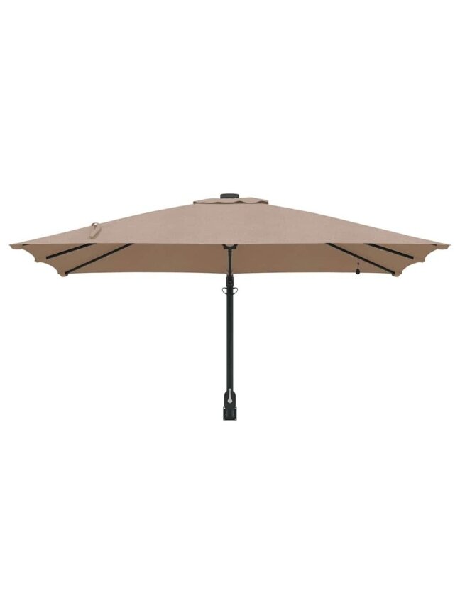Sodo skėtis Taupe 248.5 x 247.5 x 160 cm audinys 2