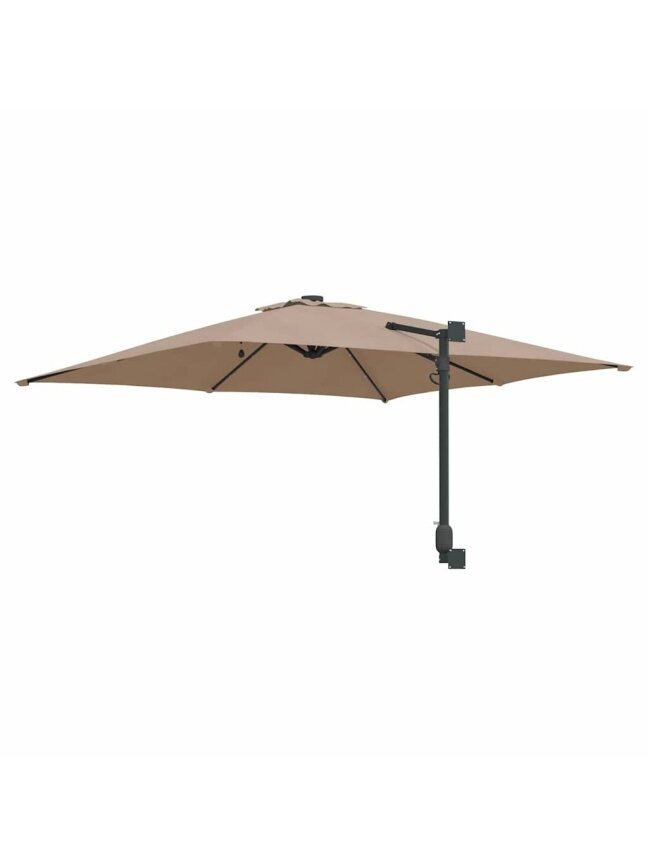 Sodo skėtis Taupe 248.5 x 247.5 x 160 cm audinys 4