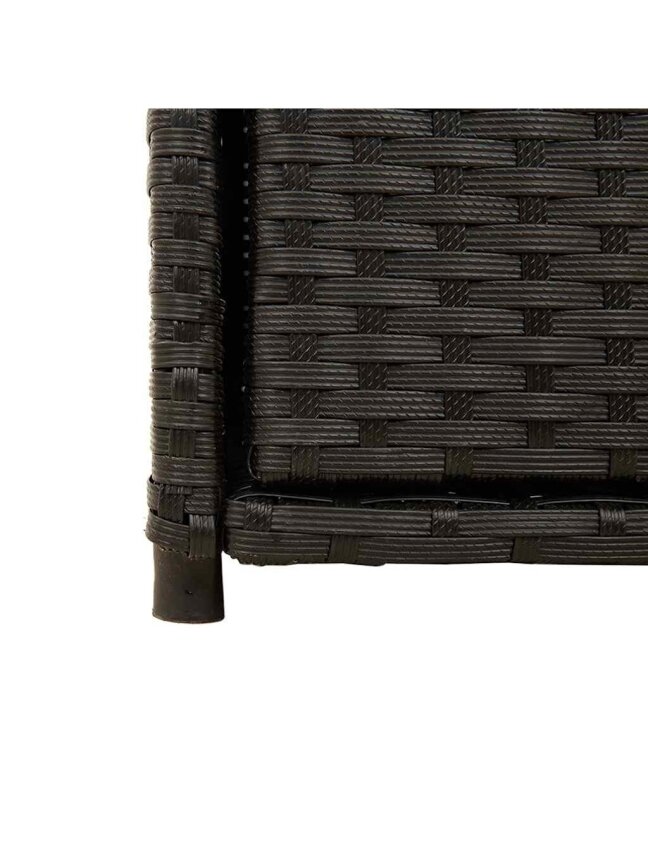 Sodo spintelė daiktams, juoda, 105x55x113cm, poliratanas 11