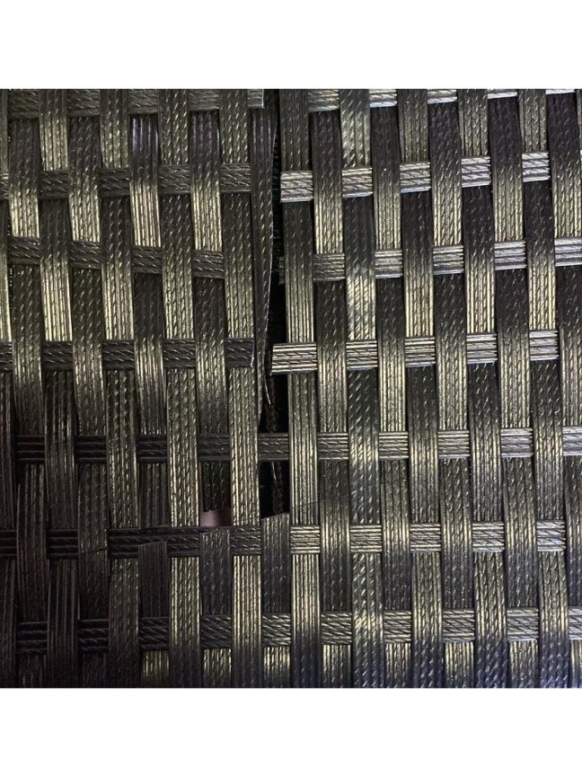 Sodo spintelė daiktams, juoda, 105x55x113cm, poliratanas 13