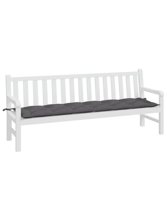 Garden bench cushion, anthracite, 200×50×7 cm, fabric 1 Garden bench cushion, anthracite, 200×50×7 cm, fabric 1