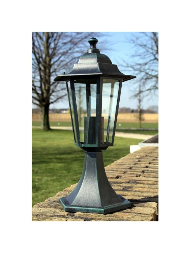 Garden lights, 2 pcs, dark green/black, aluminum (2x40249) 1
