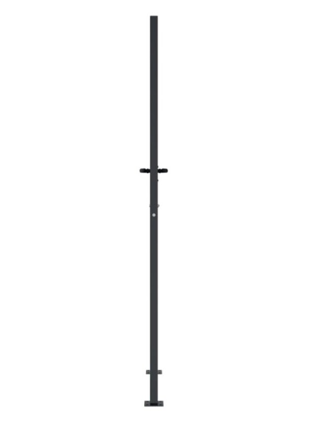 Garden gate, anthracite, 105×205 cm, steel, square design 2