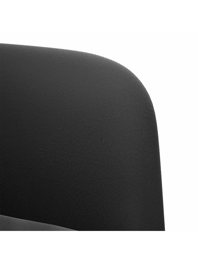 Sofa-fotelis su porankiais, juodas, 54 cm, aksomas 5