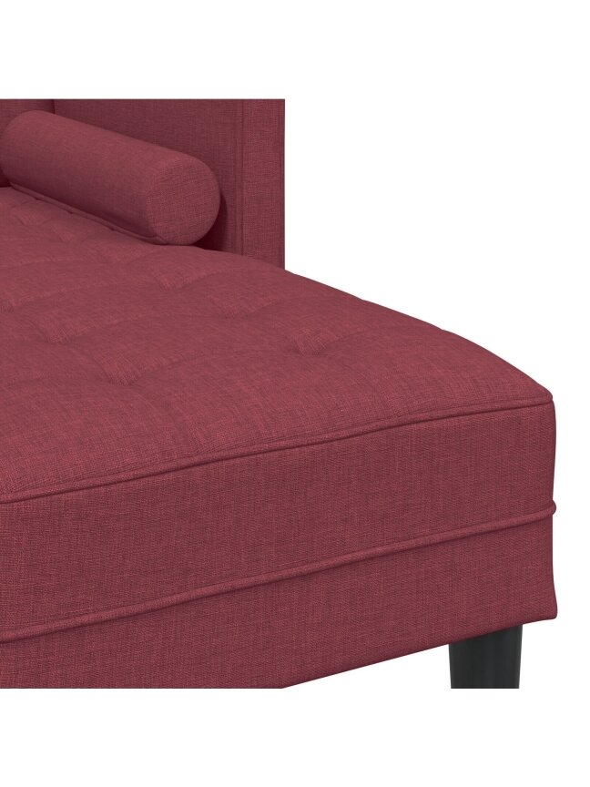 Sofa set, wine red, 173 x 131 x 67 cm, fabric 5