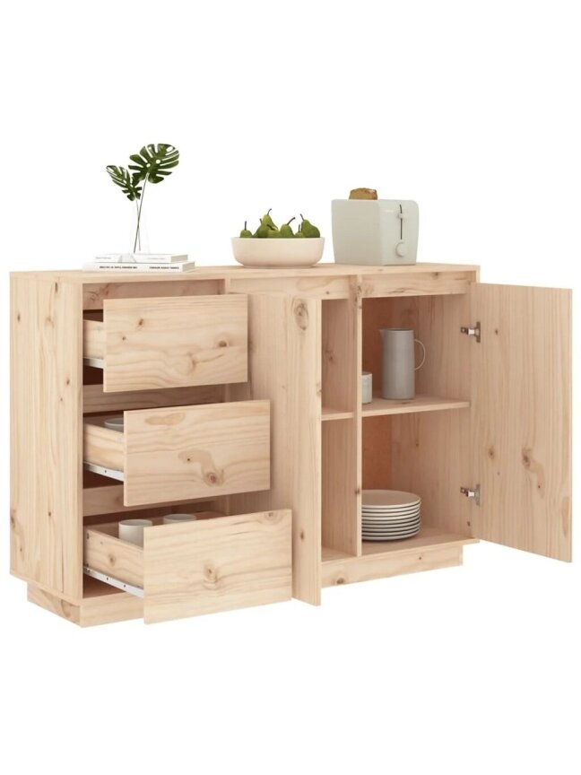 Side cabinet, 111x34x75 cm, solid pine wood 3