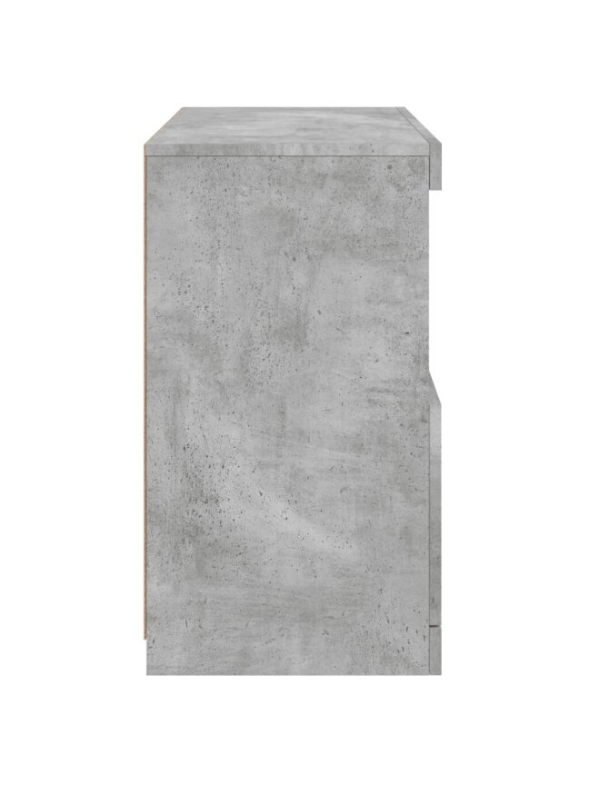 Šoninė spintelė su LED lemputėmis, betono pilka, 60x37x67cm 7
