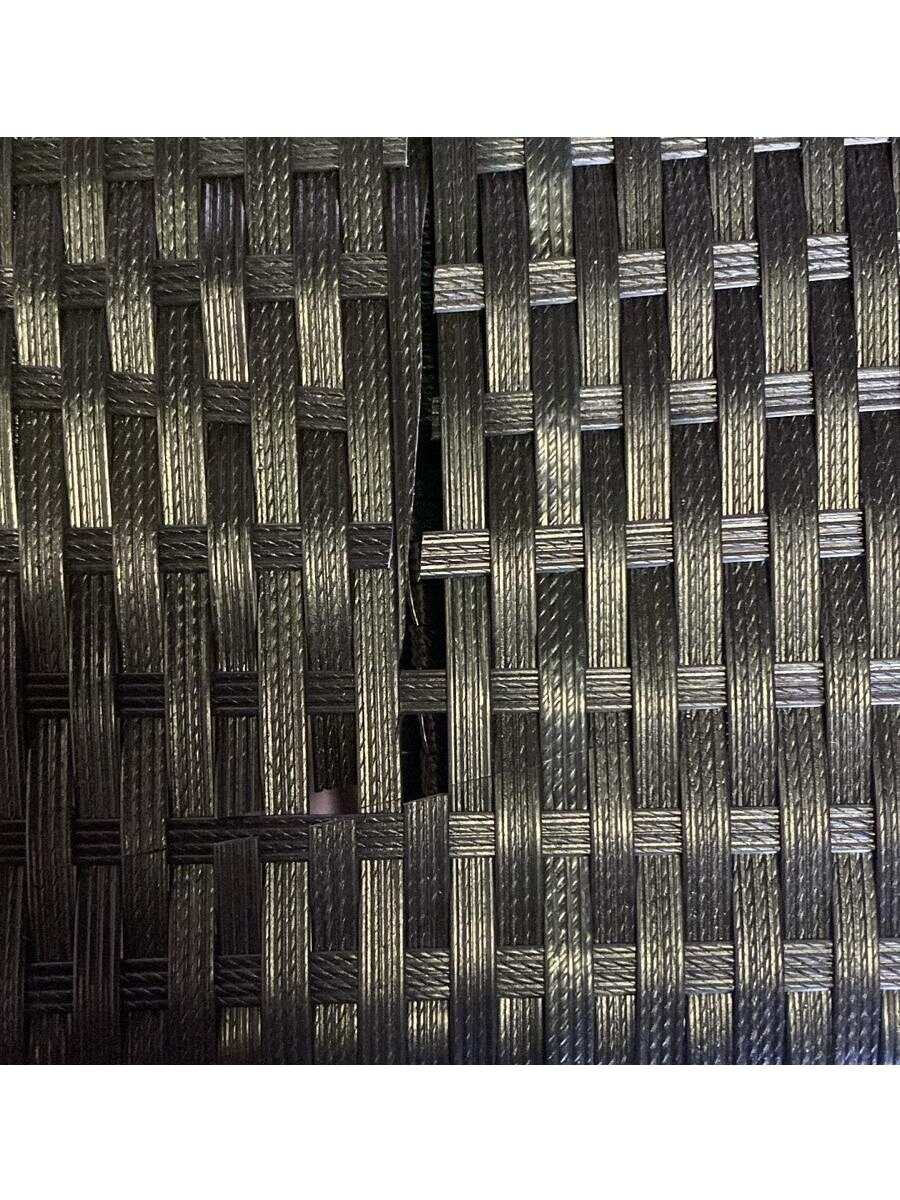 Sodo spintelė daiktams, juoda, 105x55x113cm, poliratanas 13