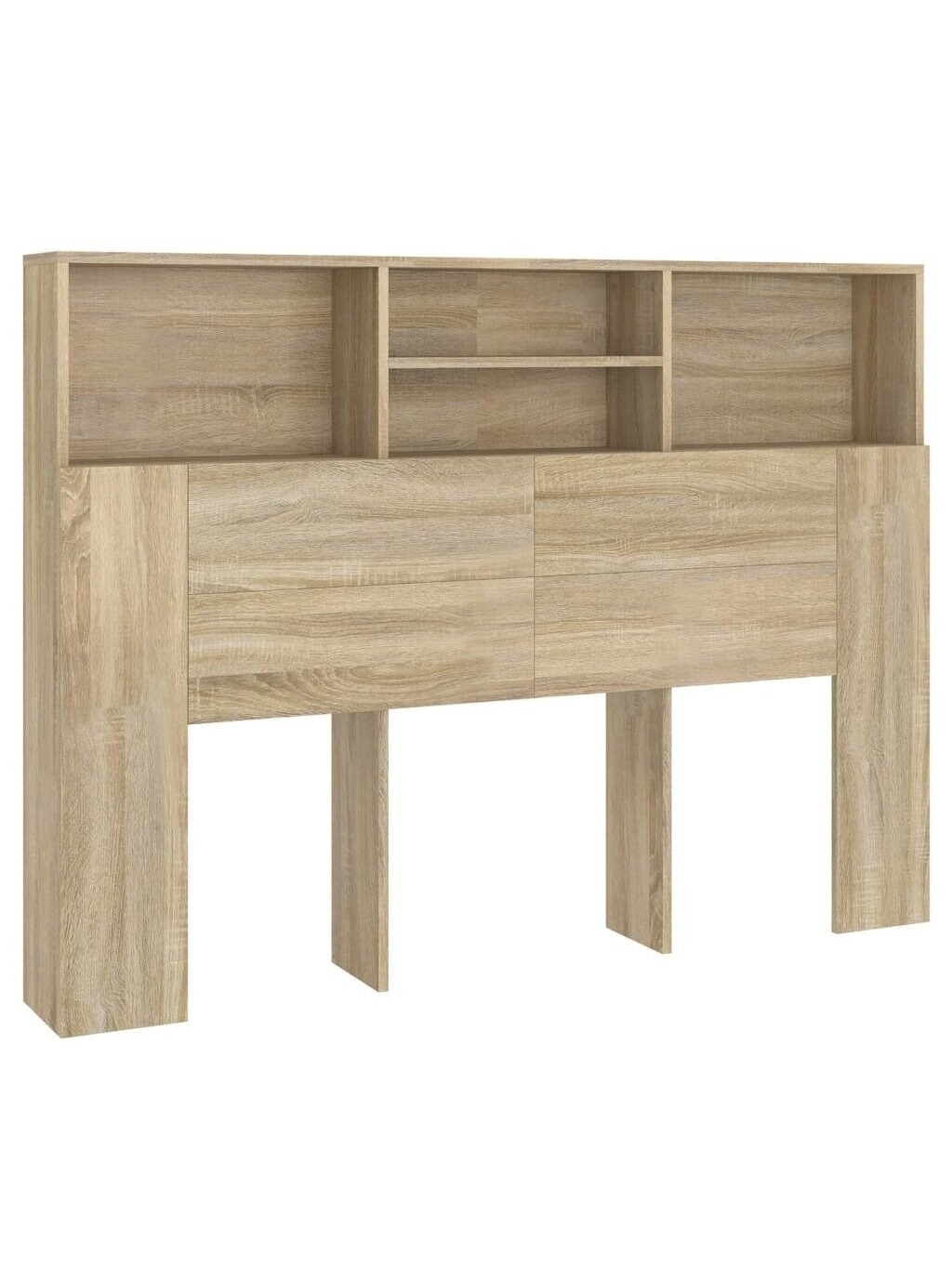 Headboard storage cabinet, Sonoma oak finish, 140 × 19 × 103.5 cm 1