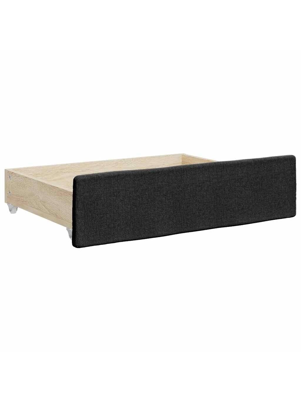 Under-bed drawers, 2 pcs, black, treated wood and fabric 3 Under-bed drawers, 2 pcs, black, treated wood and fabric 3