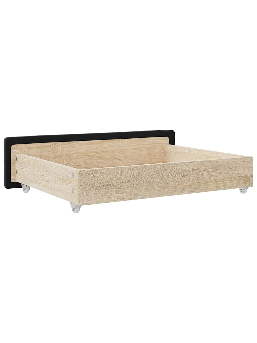 Under-bed drawers, 2 pcs, black, treated wood and fabric 2 Under-bed drawers, 2 pcs, black, treated wood and fabric 2