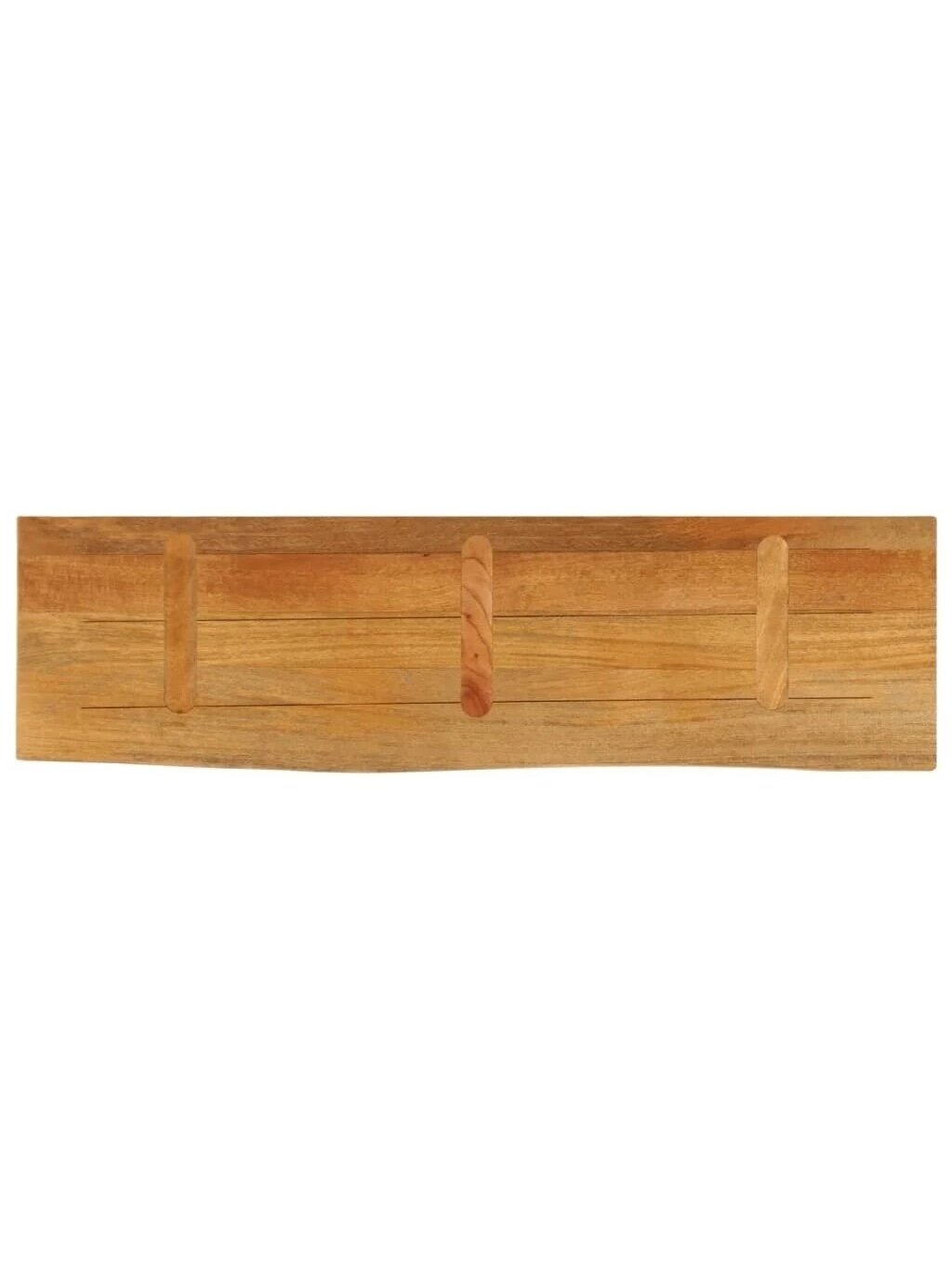 Tabletop, 120×20×2.5 cm, solid mango wood, with live edge 4
