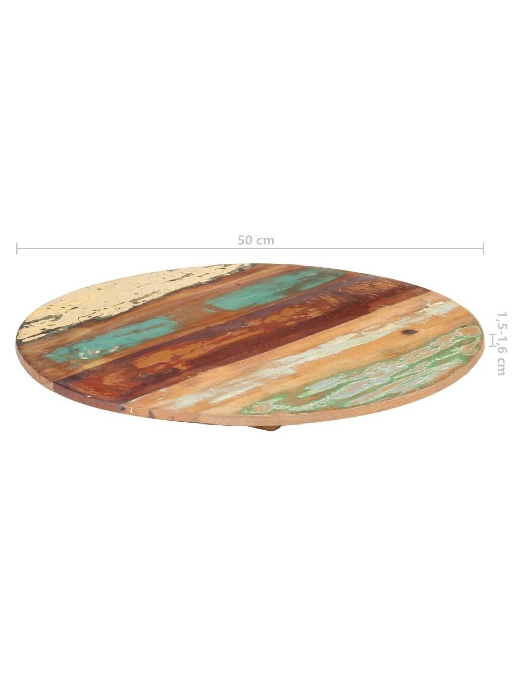 Tabletop, 50 cm, solid wood, 15–16 mm, round 5