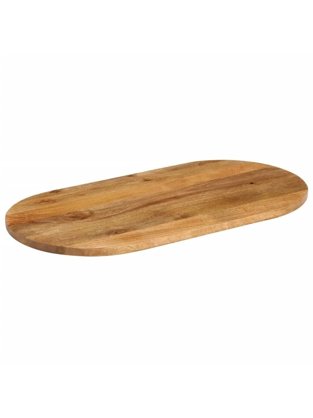 Tabletop, 90 x 40 x 2.5 cm, Solid Mango Wood, Oval Shape 1