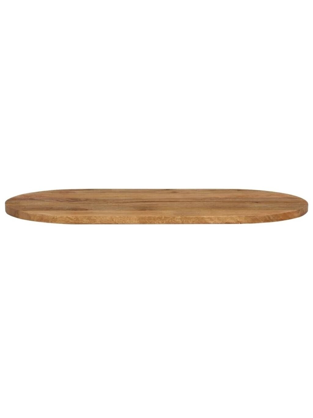 Tabletop, 90 x 40 x 2.5 cm, Solid Mango Wood, Oval Shape 2