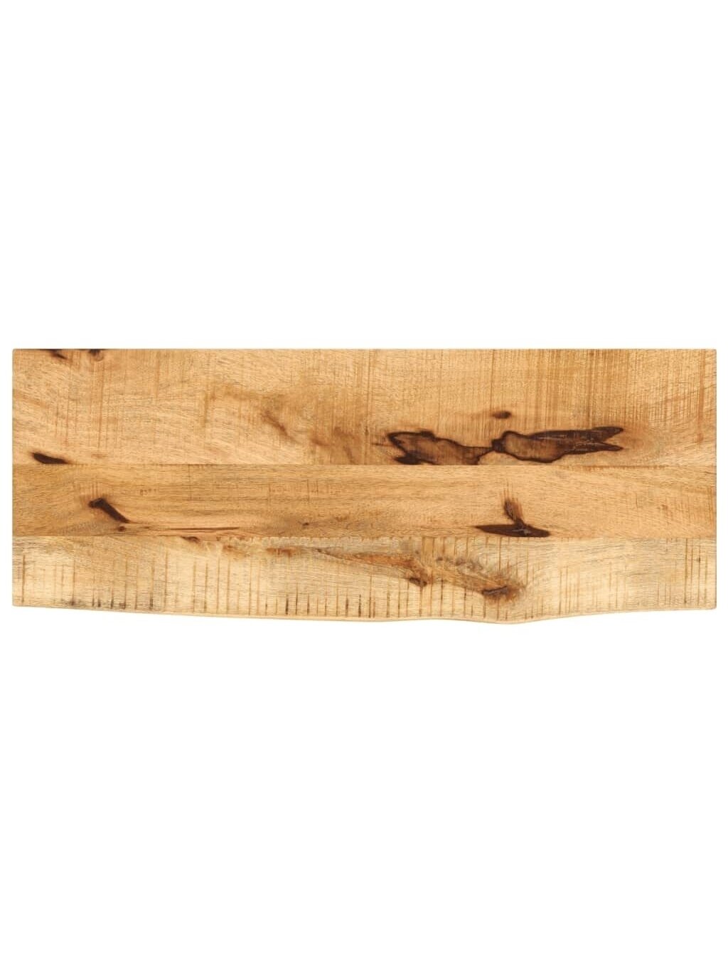 Tabletop, 90 × 40 × 2.5 cm, solid mango wood, with live edge