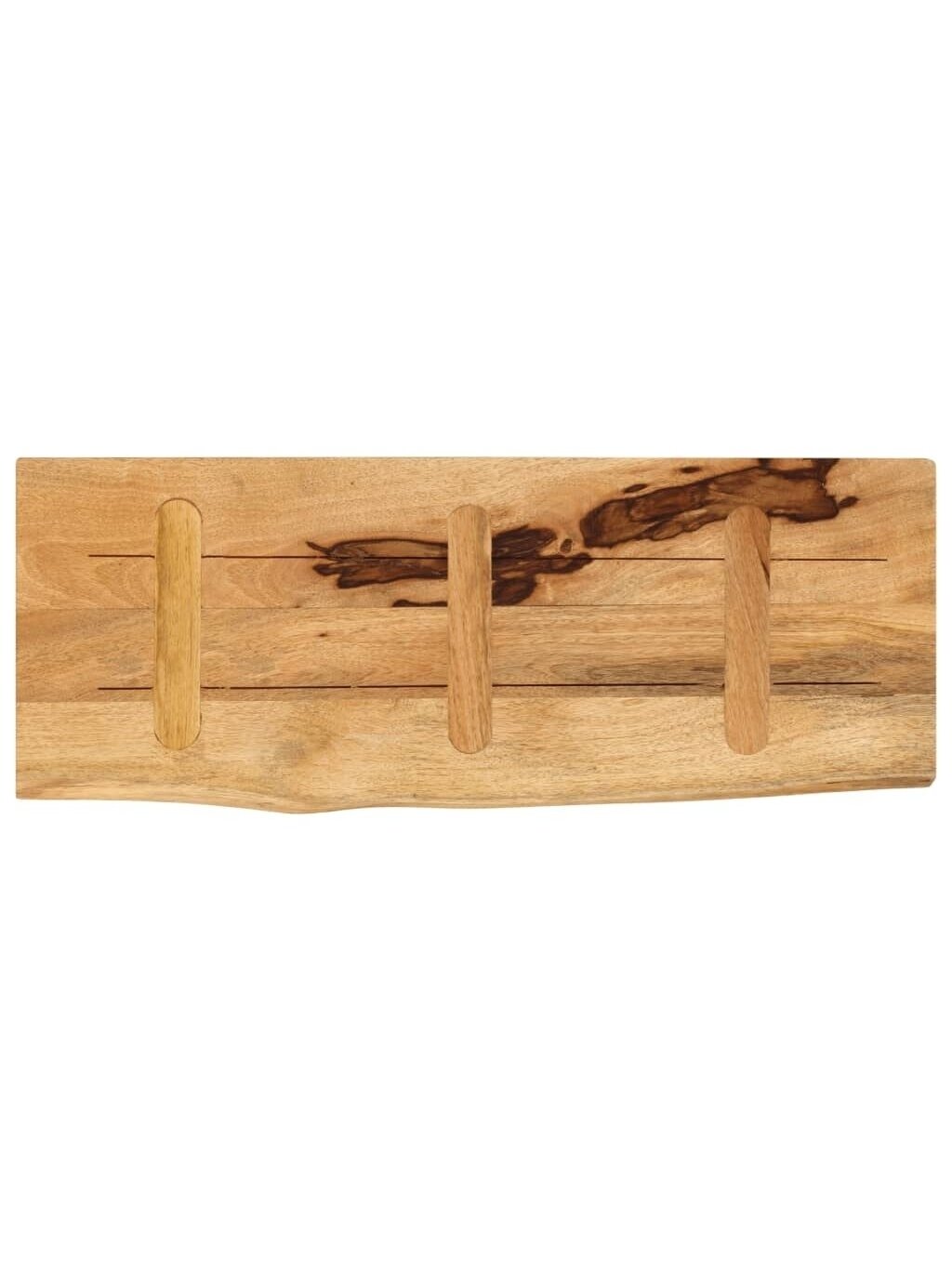 Tabletop, 90 × 40 × 2.5 cm, solid mango wood, with live edge 4