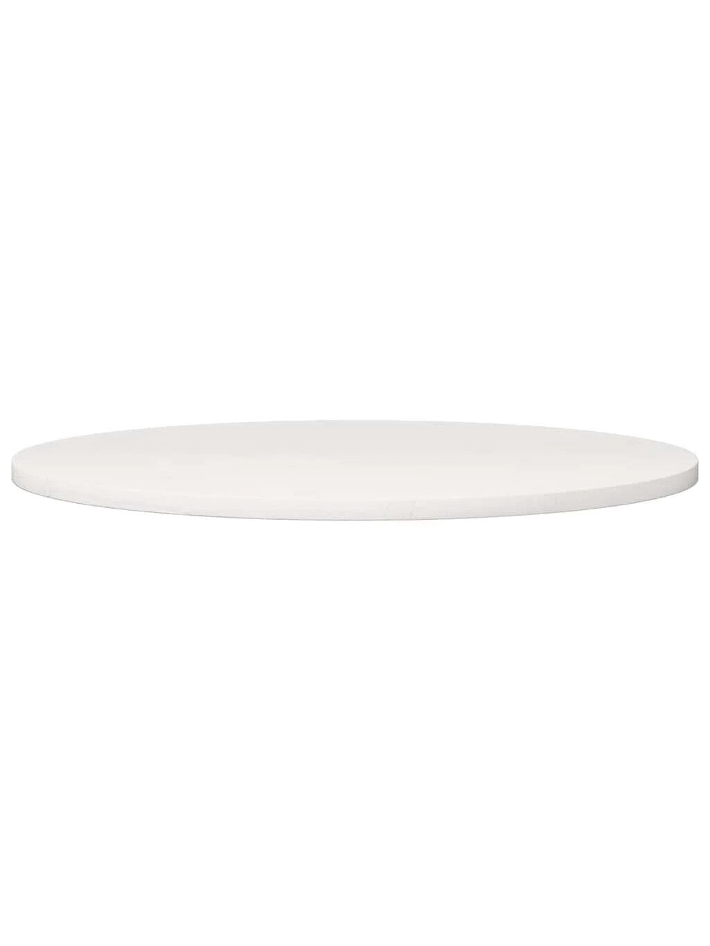 Tabletop, white, diameter 80 × 2.5 cm, solid pine wood 1