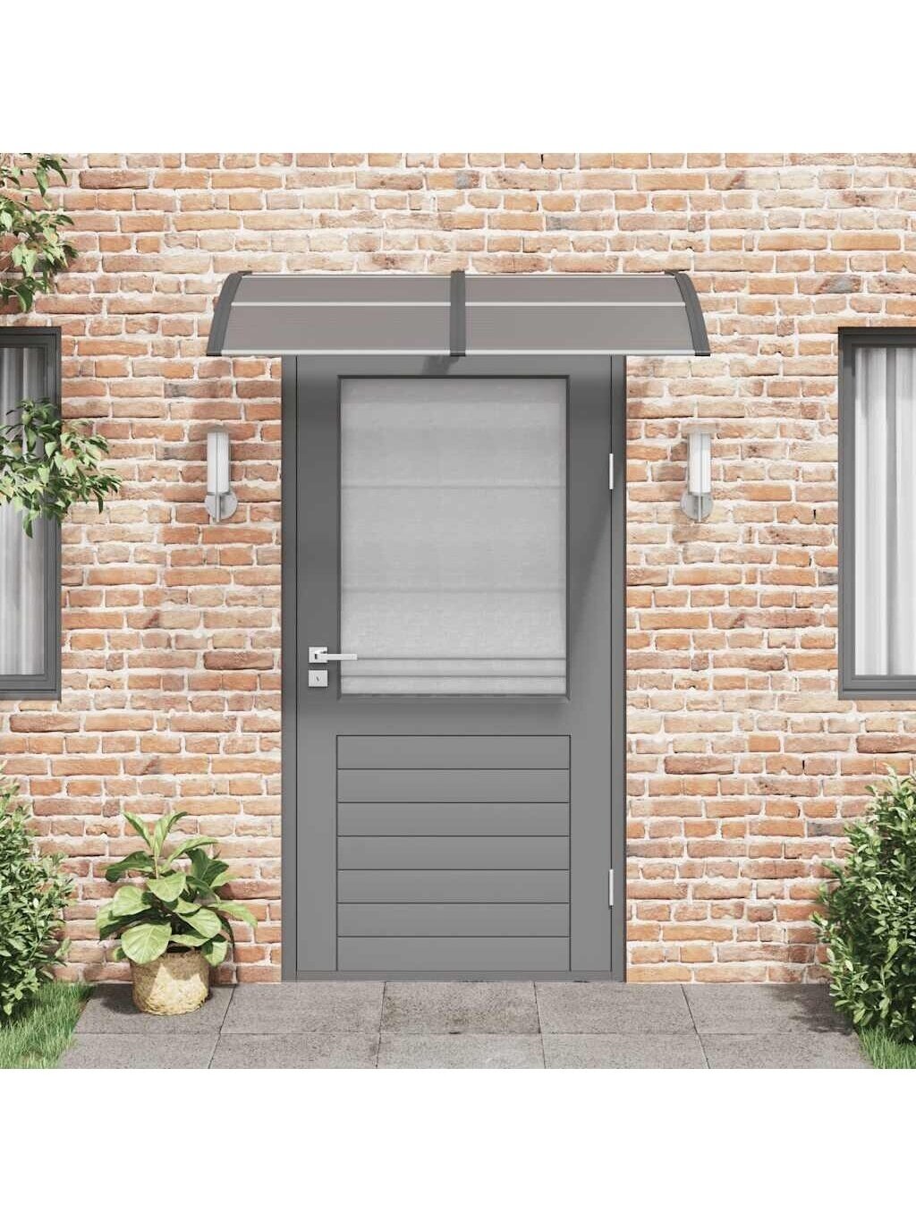 Stogelis durims, juodos spalvos, 150x75cm, polikarbonatas 1