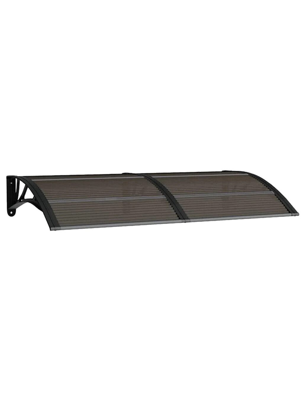 Stogelis durims, juodos spalvos, 150x75cm, polikarbonatas 2