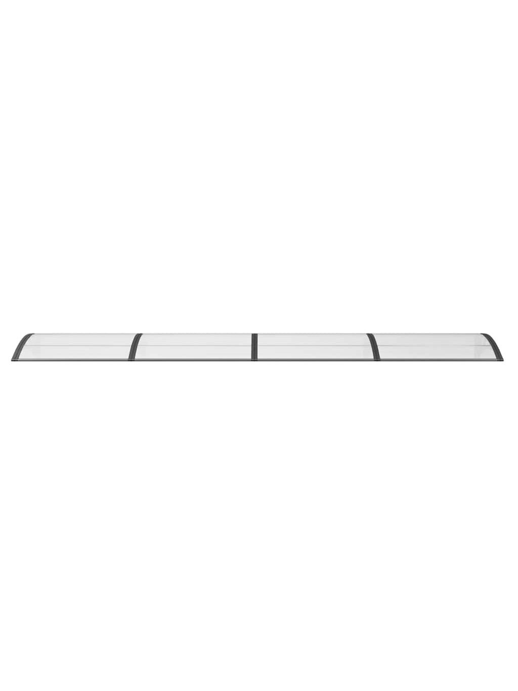 Door Canopy, Black, 400 × 100 cm, Polycarbonate 3