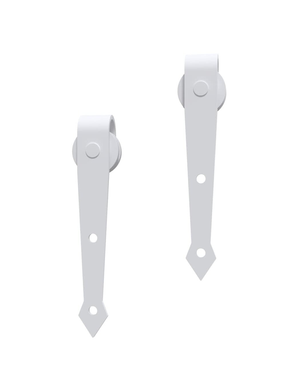 Sliding door hardware set, white, 183 cm, steel 4